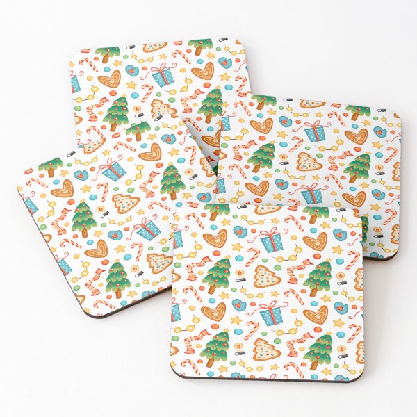 Aperçu de l'œuvre Motif festif de bonbons et de biscuits de Noël créée et vendue par KaonaDesigns.