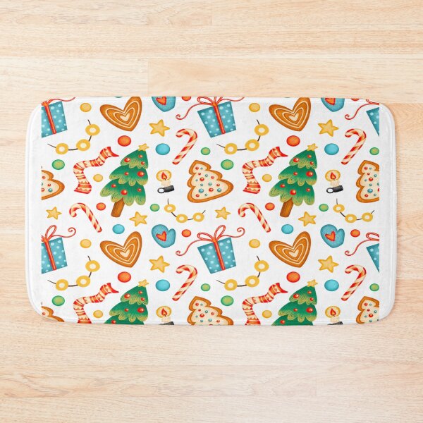 Aperçu de l'œuvre Motif festif de bonbons et de biscuits de Noël créée et vendue par KaonaDesigns.