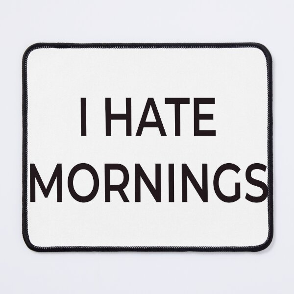 Item preview, I HATE MORNINGS - ken sato/ kenji sato mug designed and sold by Sumi's Doodle Store.