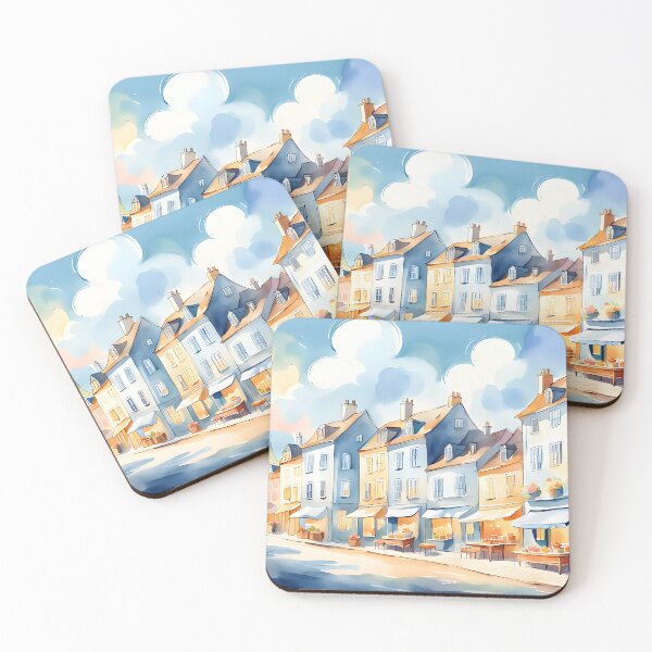 Item preview, The blue town designed and sold by ReverieTown.