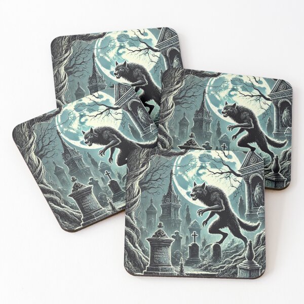 Item preview, Werewolf in the cemetery designed and sold by Purpleflex.
