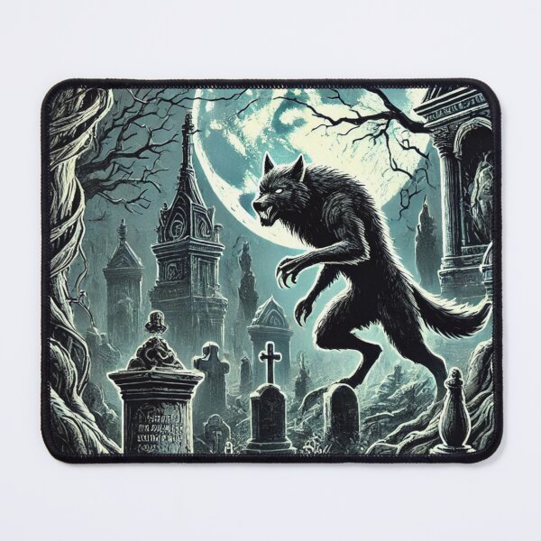 Item preview, Werewolf in the cemetery designed and sold by Purpleflex.