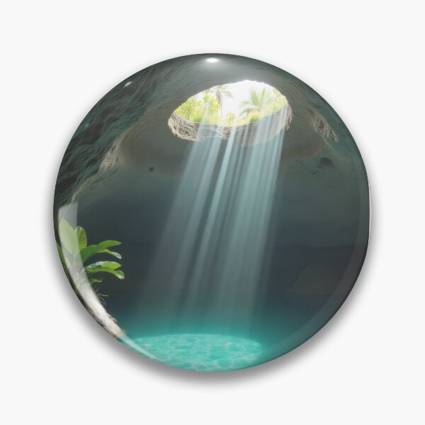 Item preview, Vintage travel poster Tulum – Magical cenotes of Mexico in retro style designed and sold by pod24.