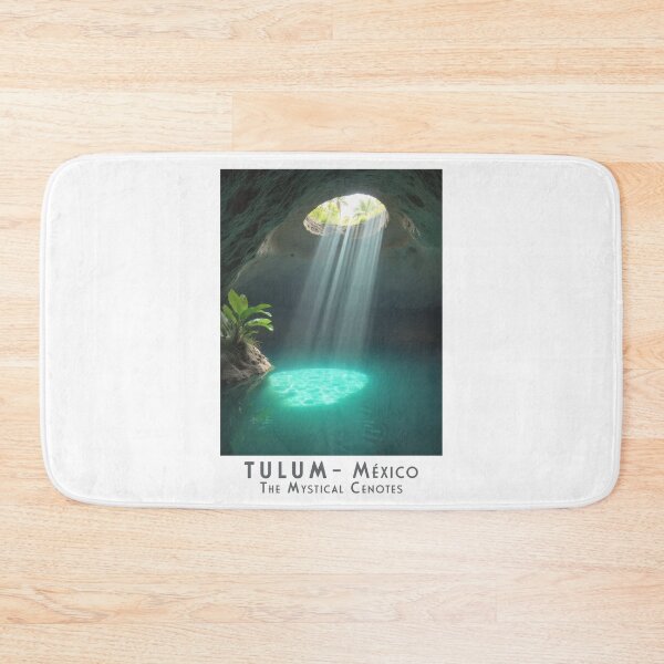 Item preview, Vintage travel poster Tulum – Magical cenotes of Mexico in retro style designed and sold by pod24.
