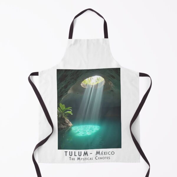 Item preview, Vintage travel poster Tulum – Magical cenotes of Mexico in retro style designed and sold by pod24.