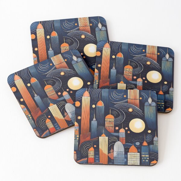 Item preview, Night cityscape designed and sold by Vibranta Studio.