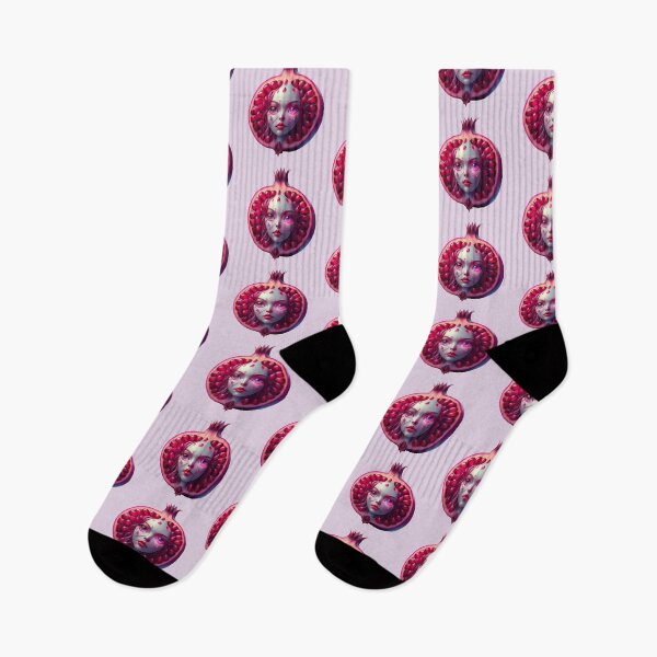 Item preview, Pomegranate Face | Fruits Patterns | Fruit Creatures Collection designed and sold by monkeybusiness.pt.