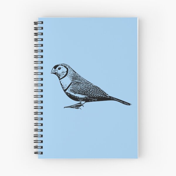 Item preview, Double-Barred Finch Black Design  designed and sold by designsasstultd.
