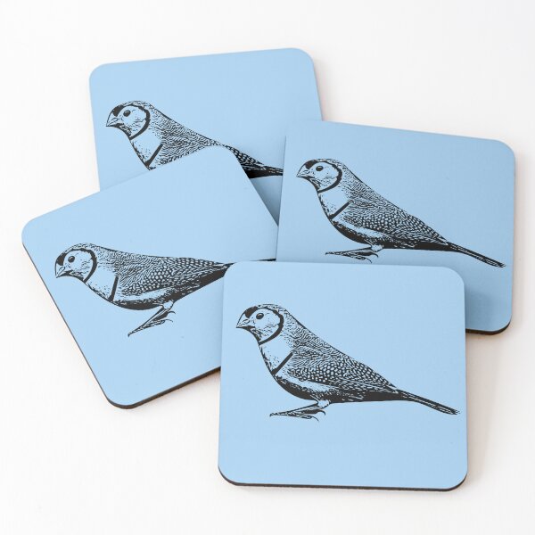 Item preview, Double-Barred Finch Black Design  designed and sold by designsasstultd.
