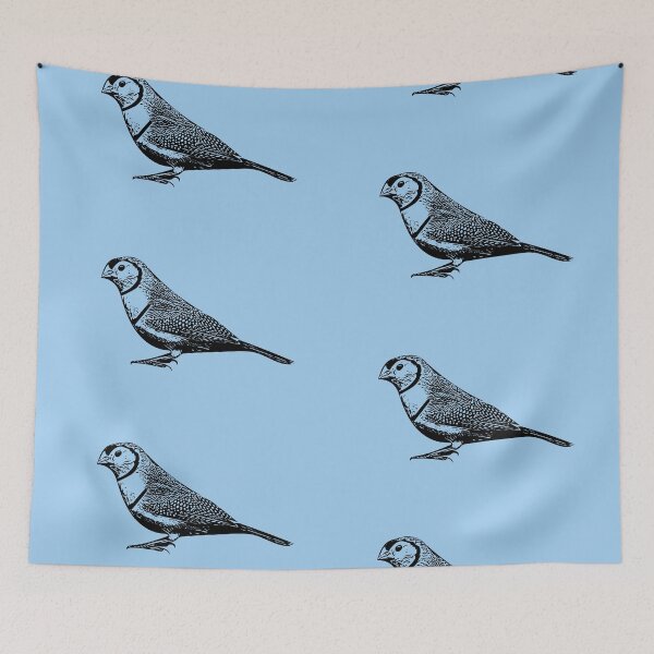 Item preview, Double-Barred Finch Black Design  designed and sold by designsasstultd.