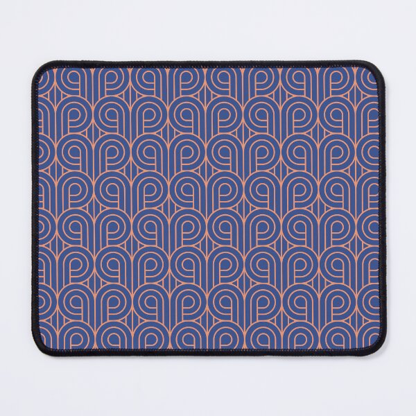 Item preview, Art Deco Pattern 07 - Orange on Prussian Blue designed and sold by elektronen.