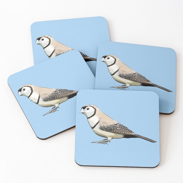 Item preview, Double-Barred Finch Black Alternate Design  designed and sold by designsasstultd.