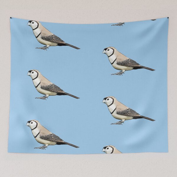 Item preview, Double-Barred Finch Black Alternate Design  designed and sold by designsasstultd.