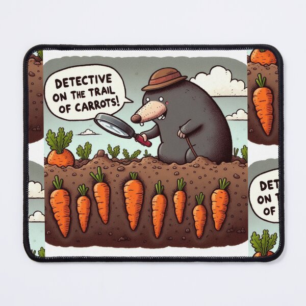 Item preview, A mole with a large magnifying glass designed and sold by DesignFreaks7.