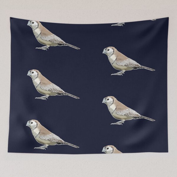 Item preview, Double-Barred Finch White Alternate Design  designed and sold by designsasstultd.