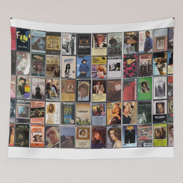 Item preview, Greatest Country Music - Vintage Cassette Album Cover Art designed and sold by Mr Mustard Prints.