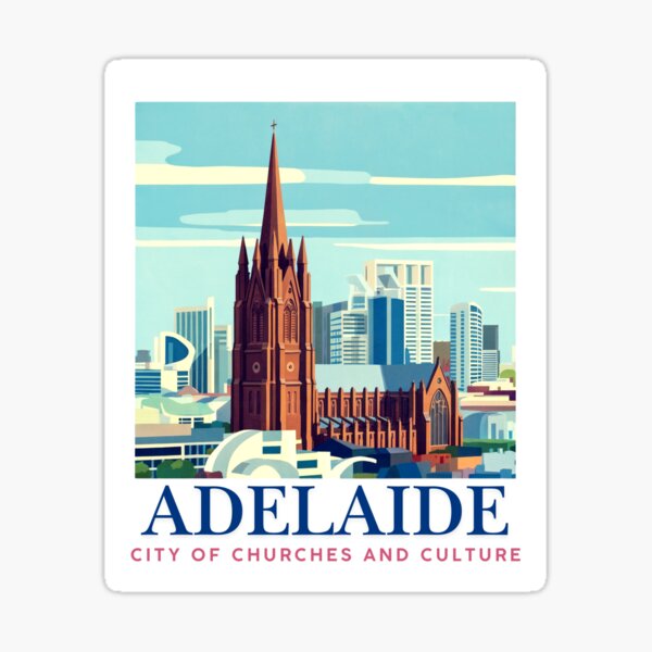 Item preview, Adelaide: A City Of Churches, Cultural Heritage, and Modern Charm designed and sold by elynne9.