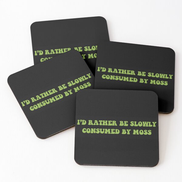 Item preview, I'd Rather Be Slowly Consumed By Moss Funny Bumper designed and sold by Jaxym.