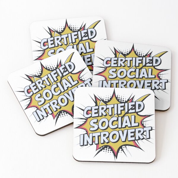 Item preview, Certified Social Introvert - Relatable Quote designed and sold by Vistone.