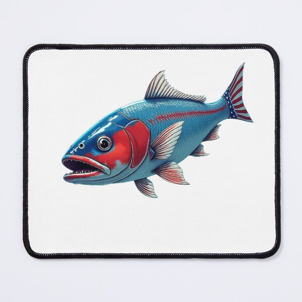 Item preview, American flag fish , american flag designed and sold by Misaali5-4.