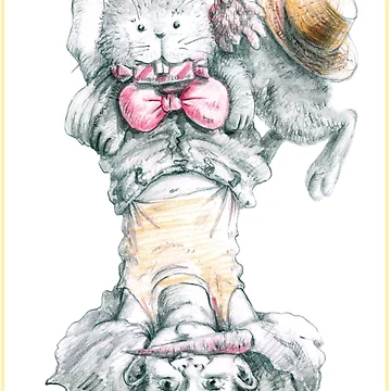 Artwork thumbnail, Handstand with Rabbit by AleksARTua