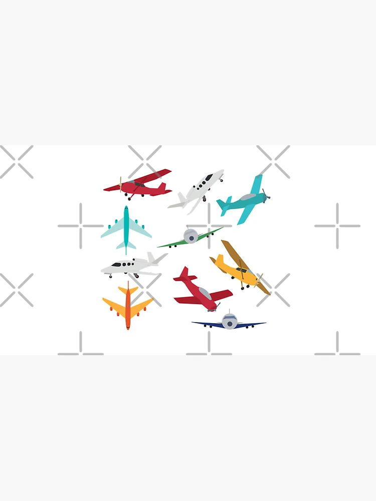 Thumbnail 3 of 3, Cap, Colorful Airplanes Pattern designed and sold by idovedesign.