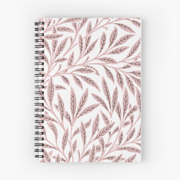 Aperçu de l'œuvre Journal à couverture rigide avec motif de feuilles apaisantes créée et vendue par CraftyElephant.