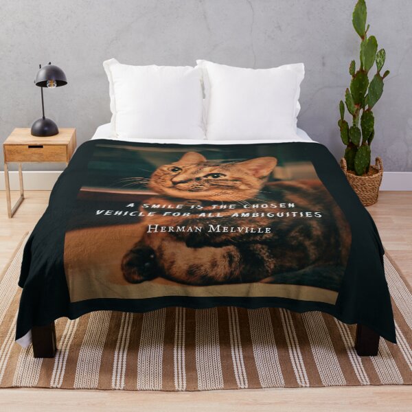 Item preview, Herman Melville quote: a smile is the chosen vehicle for all ambiguities designed and sold by artbleed.