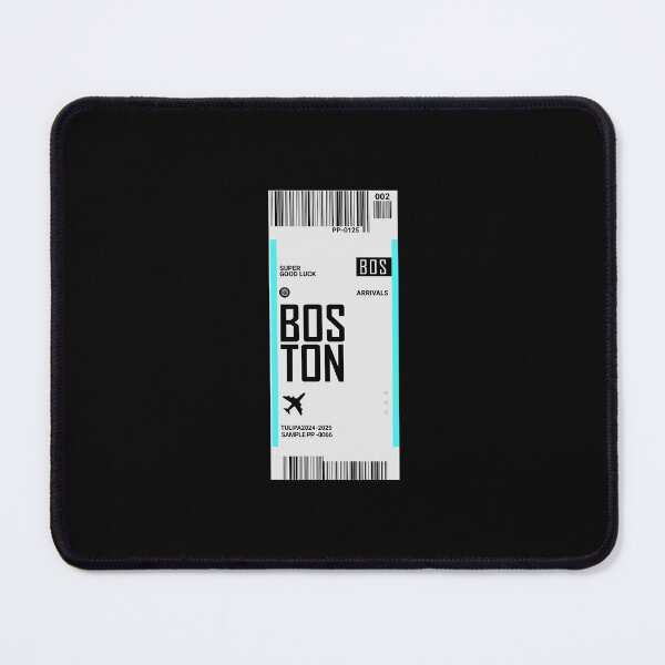 Item preview, Boston Boarding Pass USA Travel Ticket designed and sold by TulipaGraphics.