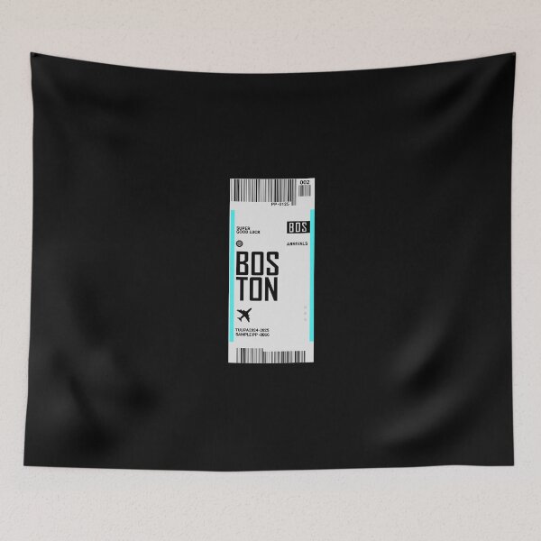 Item preview, Boston Boarding Pass USA Travel Ticket designed and sold by TulipaGraphics.