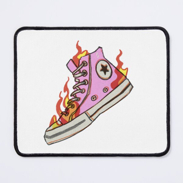 Item preview, Converse Pink on Fire - Kawaii designed and sold by LFStickers.