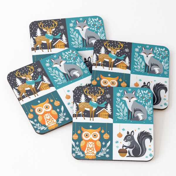 Item preview, New Year Seamless Pattern animal  designed and sold by Meemaart.