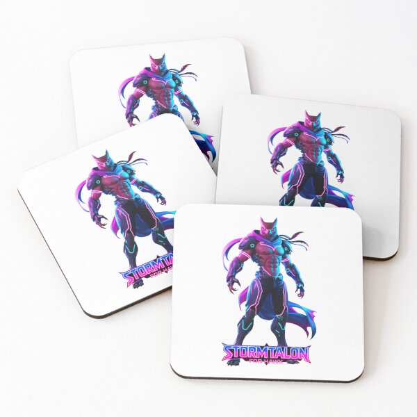 Item preview, Space Warrior Hawk - Neon Wilds - Gaming Themed Wild Animal Characters designed and sold by TANDIGITALSHOP.