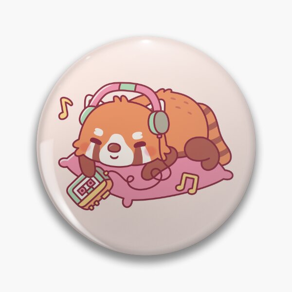 Item preview, Cute Red Panda Listening To Music designed and sold by rustydoodle.