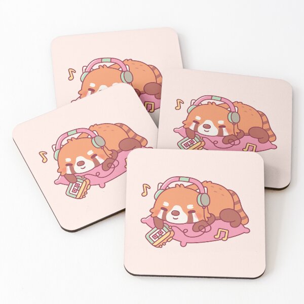 Item preview, Cute Red Panda Listening To Music designed and sold by rustydoodle.