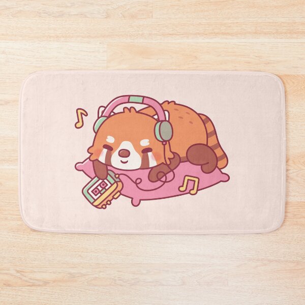 Item preview, Cute Red Panda Listening To Music designed and sold by rustydoodle.