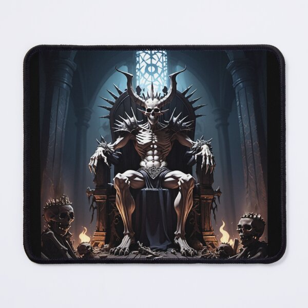Item preview, A skeletal demon enthroned designed and sold by Greezey.