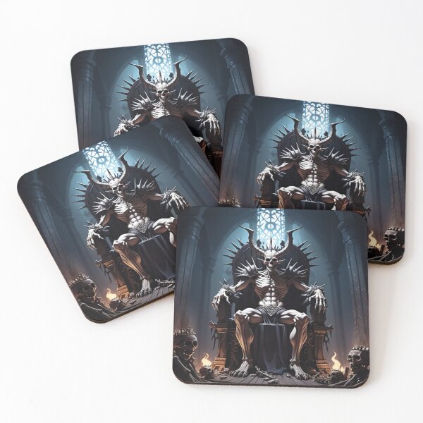 Item preview, A skeletal demon enthroned designed and sold by Greezey.
