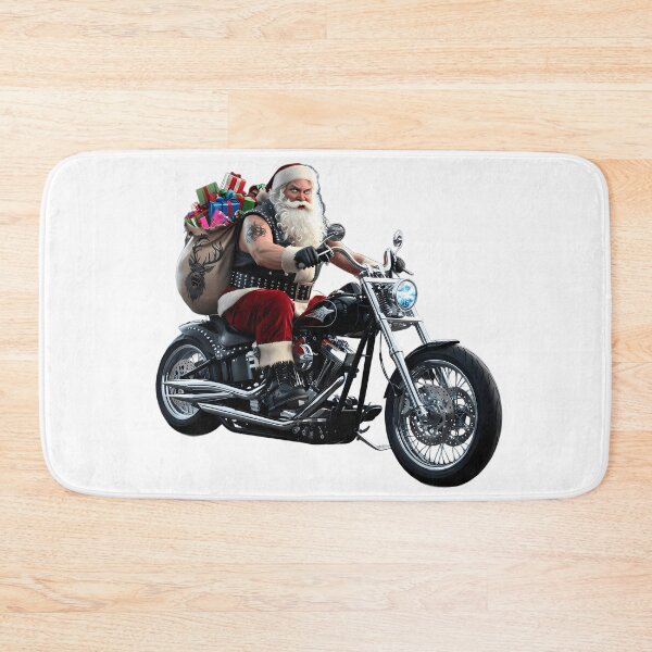 Item preview, Cool Santa Claus on a motorcycle carrying gifts designed and sold by AnnaTymosh.