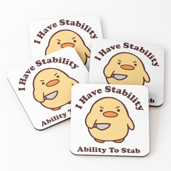 Item preview, Stabby Duck with Knife | I have stability Ability to stab designed and sold by thesocialcactus.