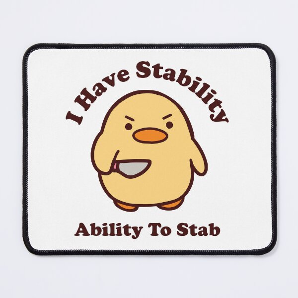 Item preview, Stabby Duck with Knife | I have stability Ability to stab designed and sold by thesocialcactus.