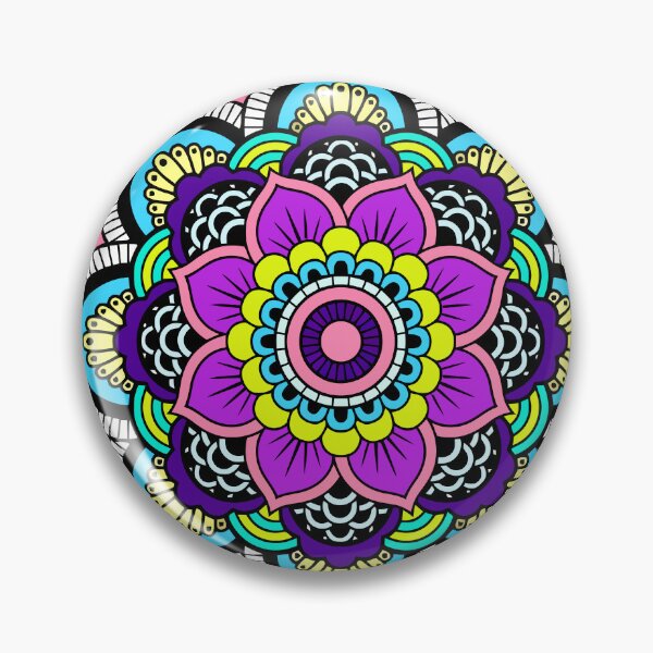 Item preview, Colorful Mandala Pattern Modern designed and sold by LaughingLattes.