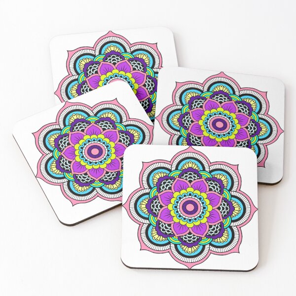 Item preview, Colorful Mandala Pattern Modern designed and sold by LaughingLattes.