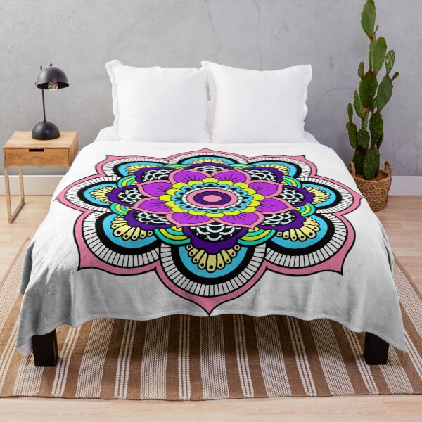 Item preview, Colorful Mandala Pattern Modern designed and sold by LaughingLattes.