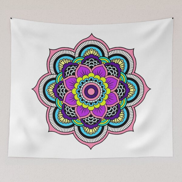 Item preview, Colorful Mandala Pattern Modern designed and sold by LaughingLattes.
