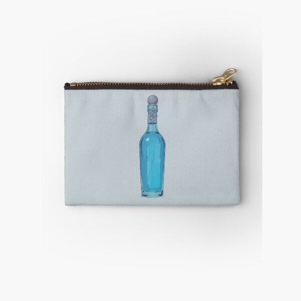 Item preview, Blue Mana Potion Silver-Embellished Linear Illustration designed and sold by MadeByHaresShop.