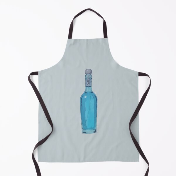 Artikelvorschau, Blauer Manatrank, silberverzierte lineare Illustration entworfen und verkauft von MadeByHaresShop.