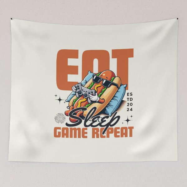 Item preview, Eat sleep game repreat designed and sold by Peerless-Prime.