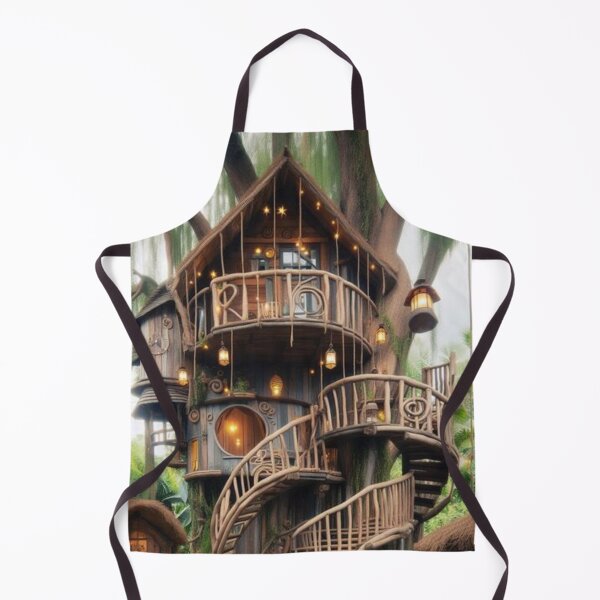 Item preview, A Wild Treehouse With Spiral Staircases And Lanterns. designed and sold by IrsathThaslima.