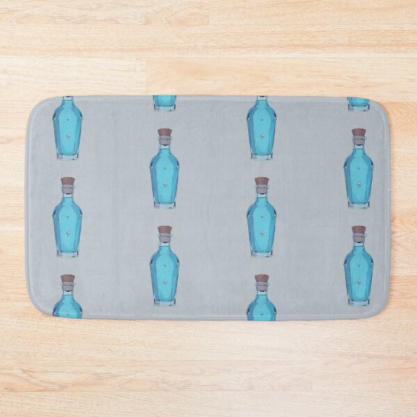 Item preview, Blue Mana Potion Silver-Embellished Linear Illustration designed and sold by ShroomForge.